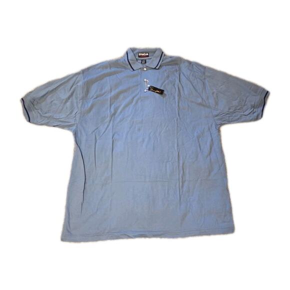 Men's XXL Supima 100% Cotton Polo Lot Light Dark Blue Ultra Club Collection - Picture 6 of 9